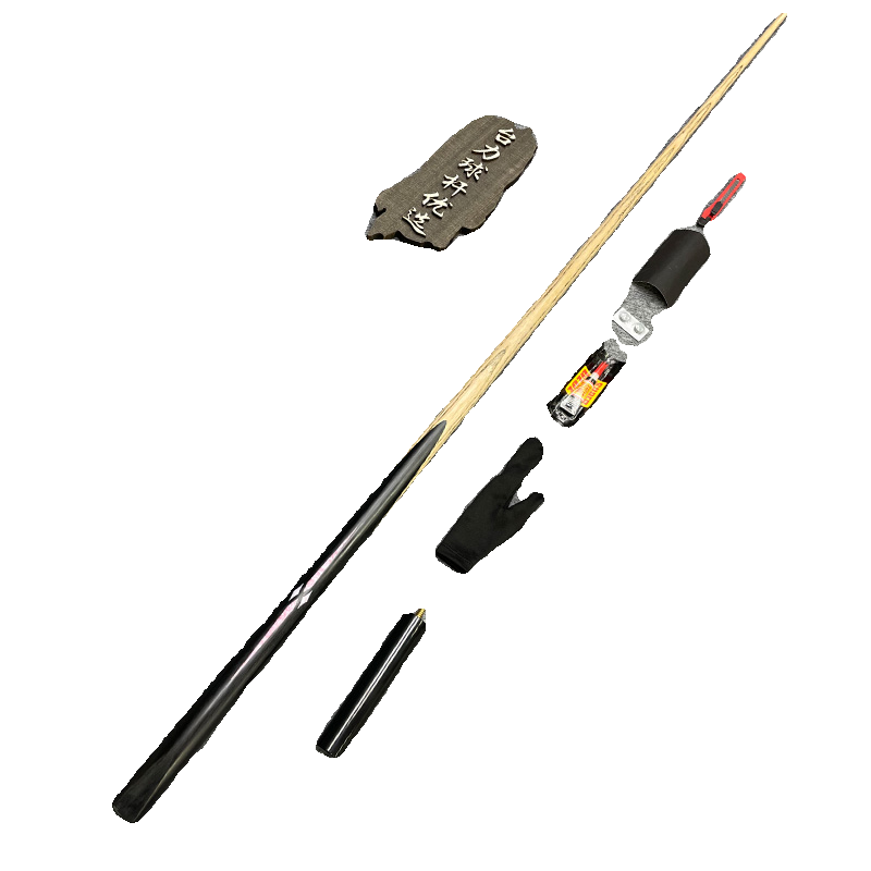 Bingchen 10mm small head integrated rod Chinese black eight -eight inlaid setting rod table club new hand training hand poles