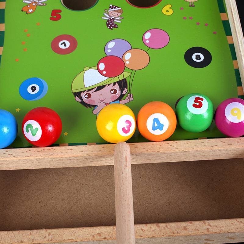 Children's mini billiards and troorner home bowling ball men and girls early teach Zhizhi Bao toys 2-3-6 years old 4 4