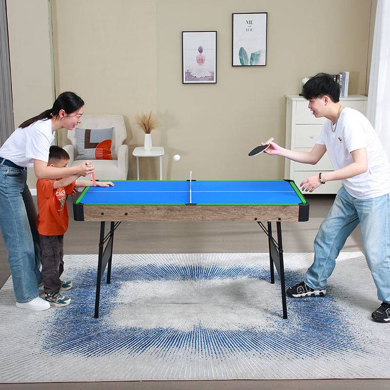 Household can fold the table ball table free installation of children's 3 -in -1 indoor multi -function table tennis table tennis table parent -child