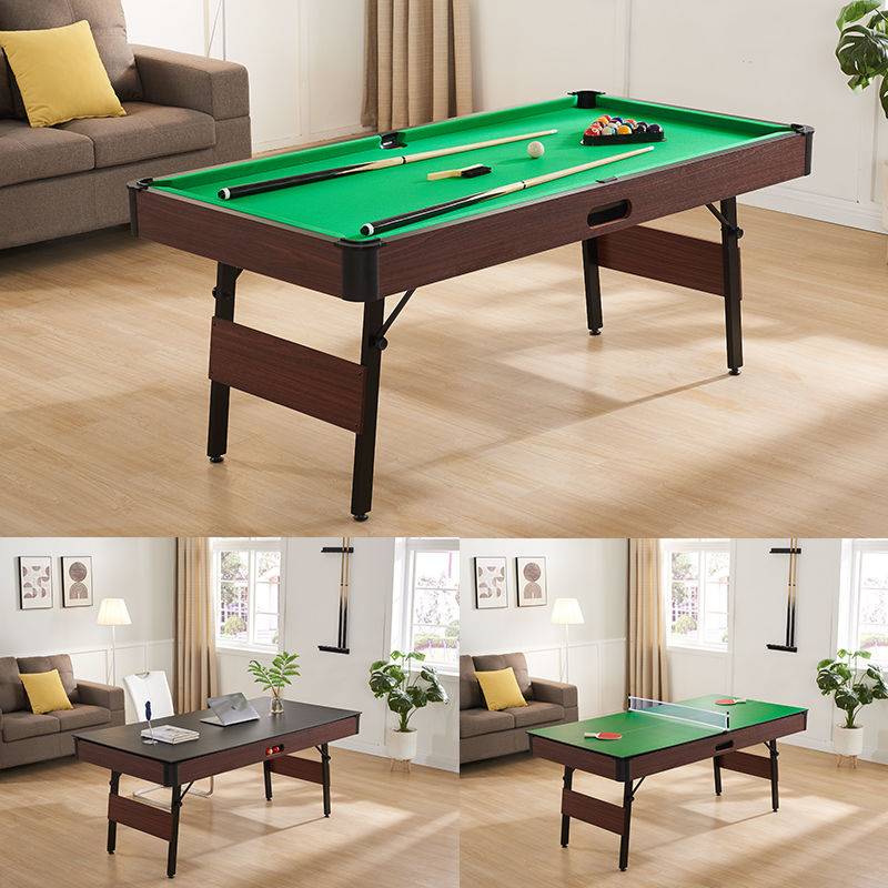 Folding table ball table black eight American home billiard table children's table ball adult practice ball table tennis table dual -use billiards
