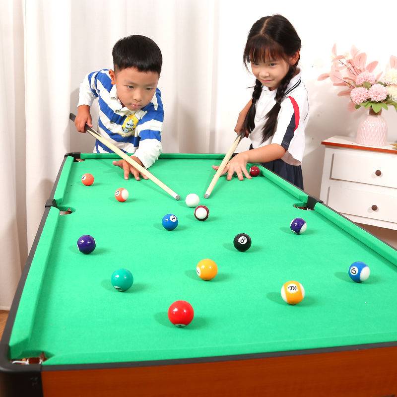 Children's billiards 6 Boy Boy Large Pilling Table Full Folding Home Board Toy Toy Small Room 8 years old