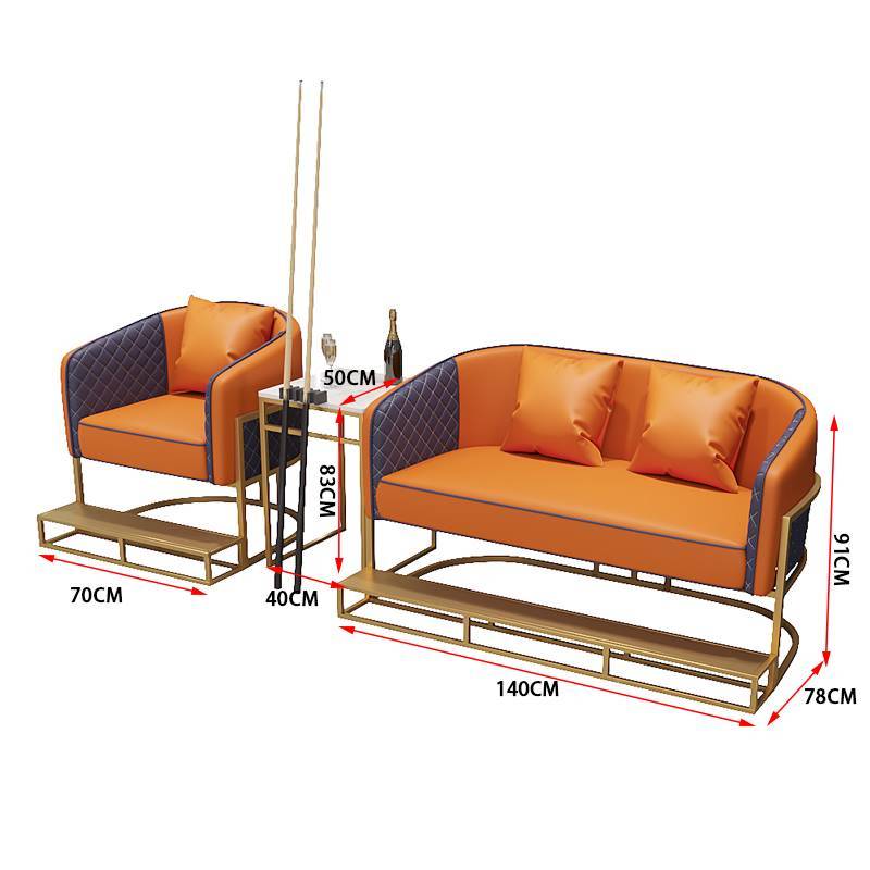 2+1+square table orange plus pedal