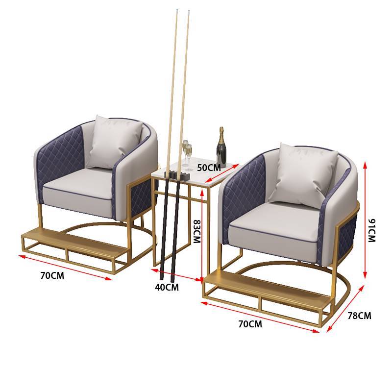 One table 2 chair, rice white plus foot