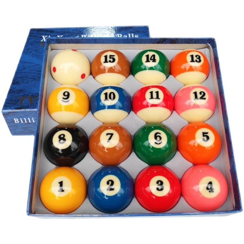 Xinkang Crystal TV Ball Ball Bill Billiards 16 Colorful Balls American Black 8 Board Black Board Volks Famous Nine Ball Single