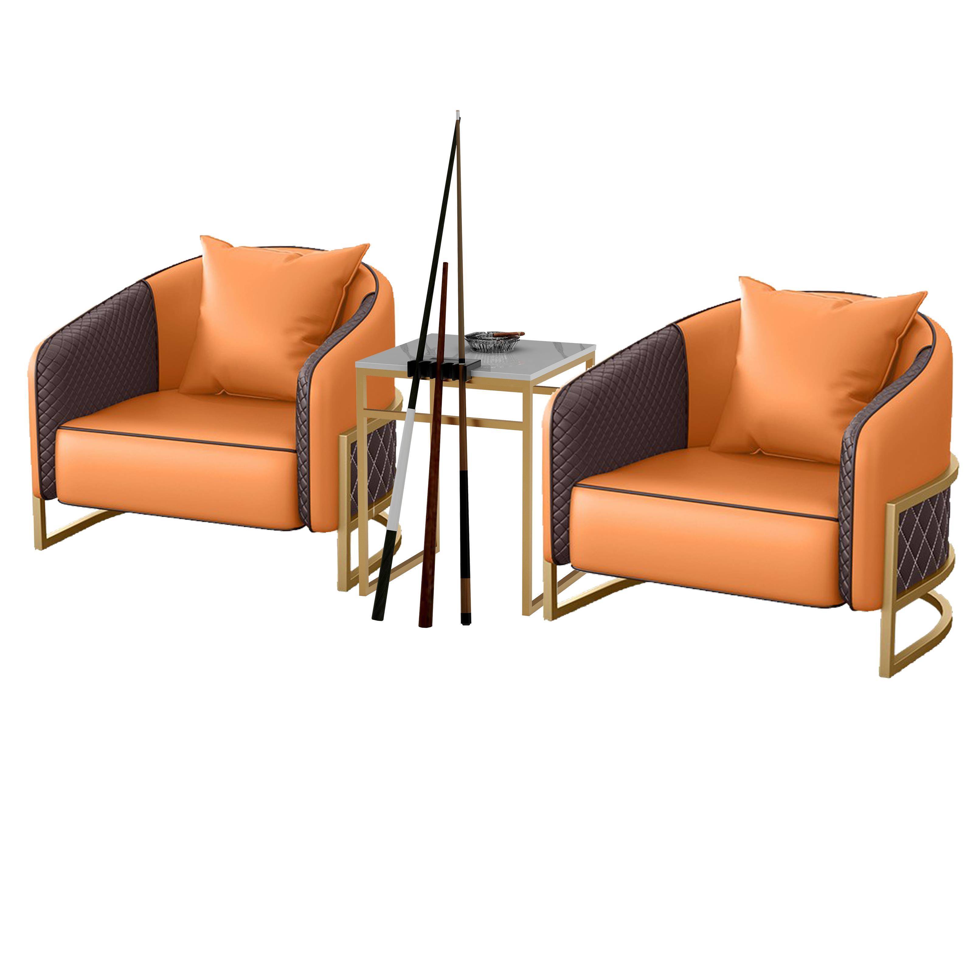 Small square table+single person 2 orange