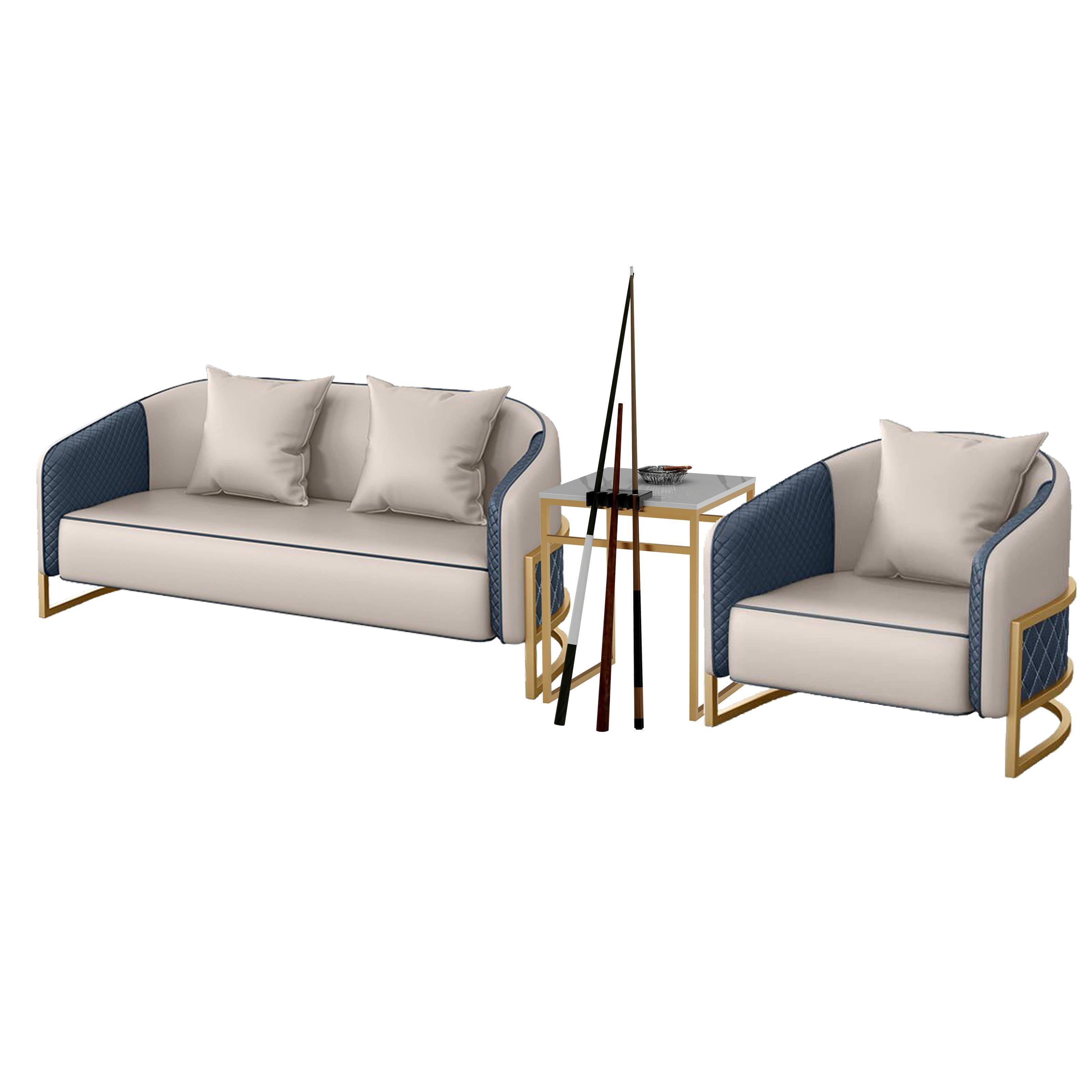 Small square table+one single one+1 double rice coffee color