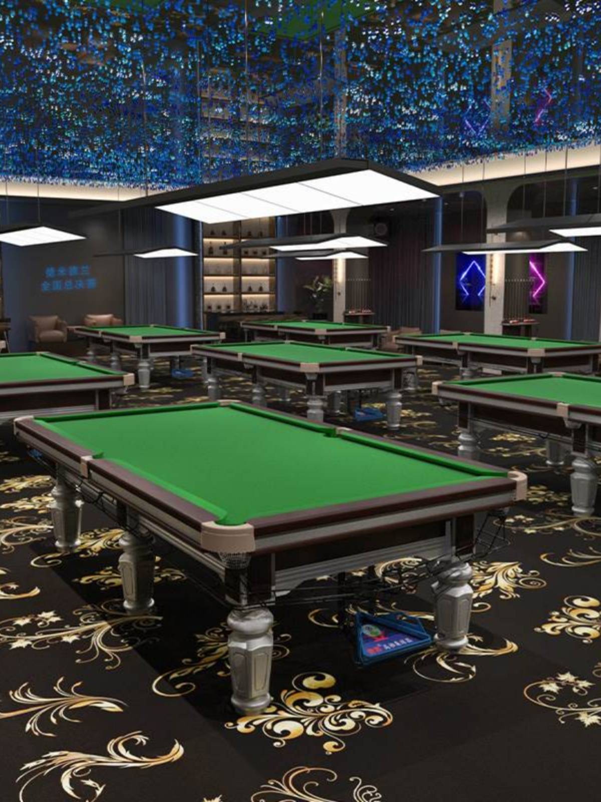 Billiards Table Standard Dalisman Table Tennis two -in -one table commercial billiard hall Chinese -style black eight tabletop table