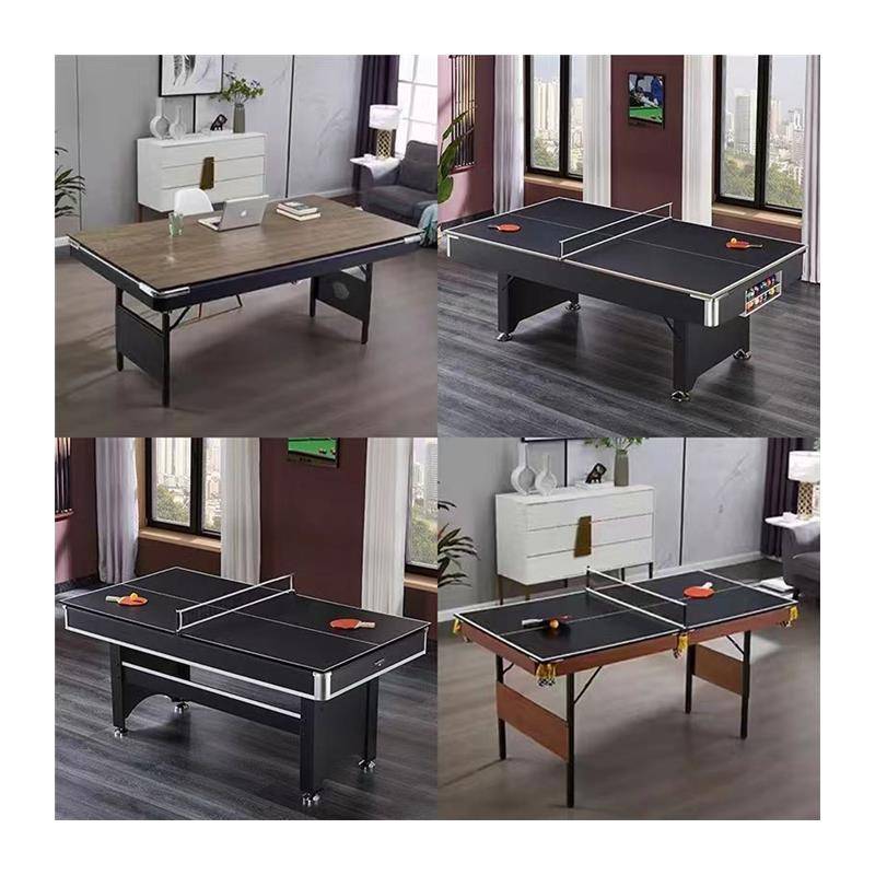 Billiards table folding home children's indoor mini table tennis adult triple one small American black eight ball table