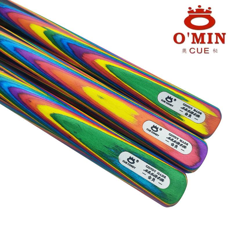 Omin mystery colorful 3/4 double -festival American table club white wax wood eight small heads, Snooker 10mm
