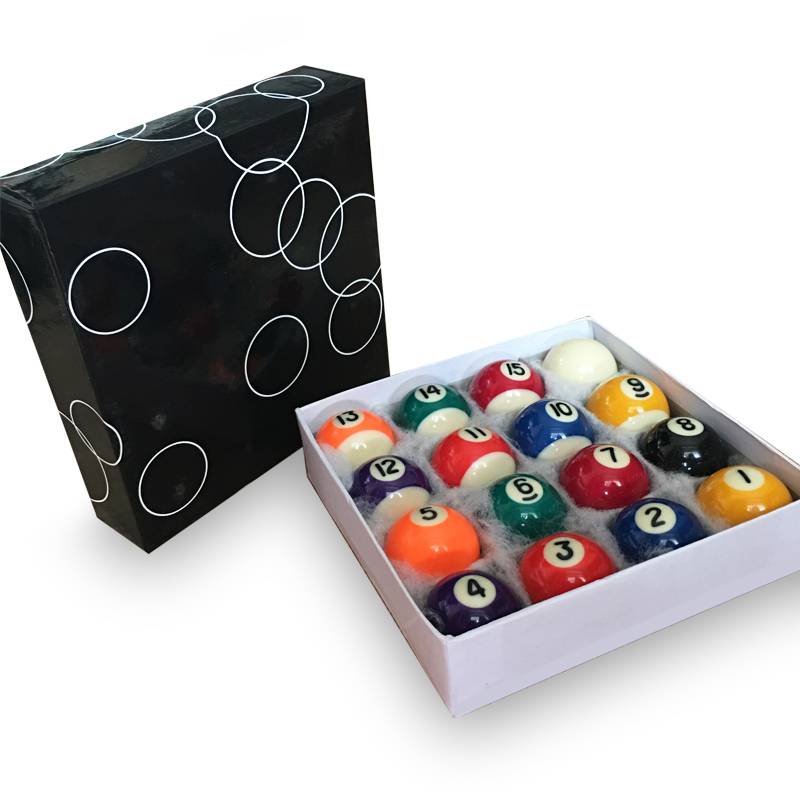 A set of 16 -ball standard table balls American black eight crystal billiards i ball British large color bombs and billiards