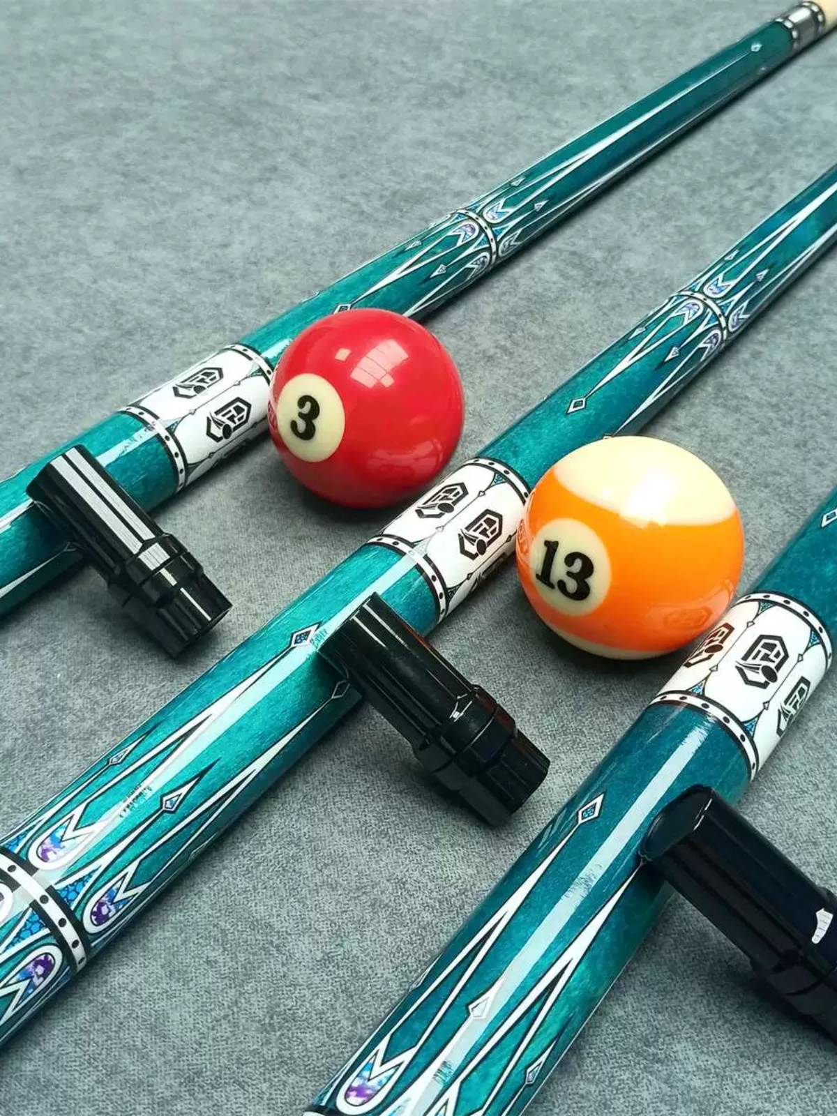 The tabletop table club professional -level handmade big header big head pole Chinese black eight nine ball split bodies solid wood