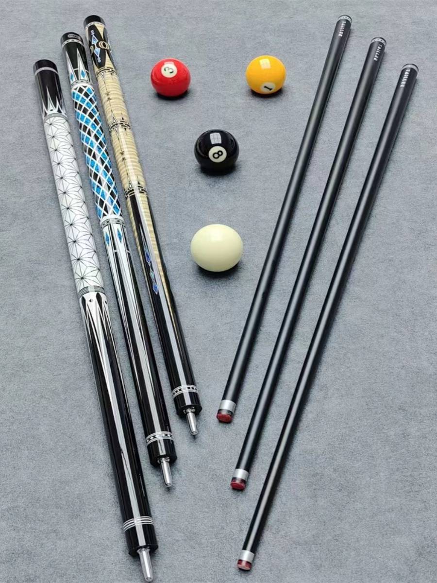 The tabletop table club professional -level handmade big header big head pole Chinese black eight nine ball split bodies solid wood