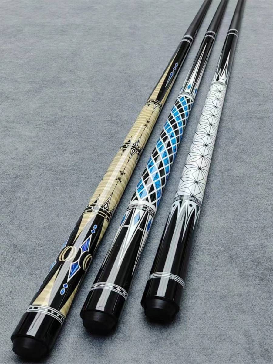 The tabletop table club professional -level handmade big header big head pole Chinese black eight nine ball split bodies solid wood