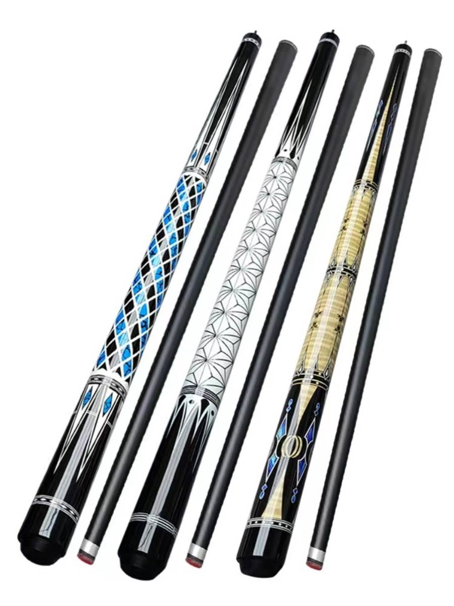 The tabletop table club professional -level handmade big header big head pole Chinese black eight nine ball split bodies solid wood