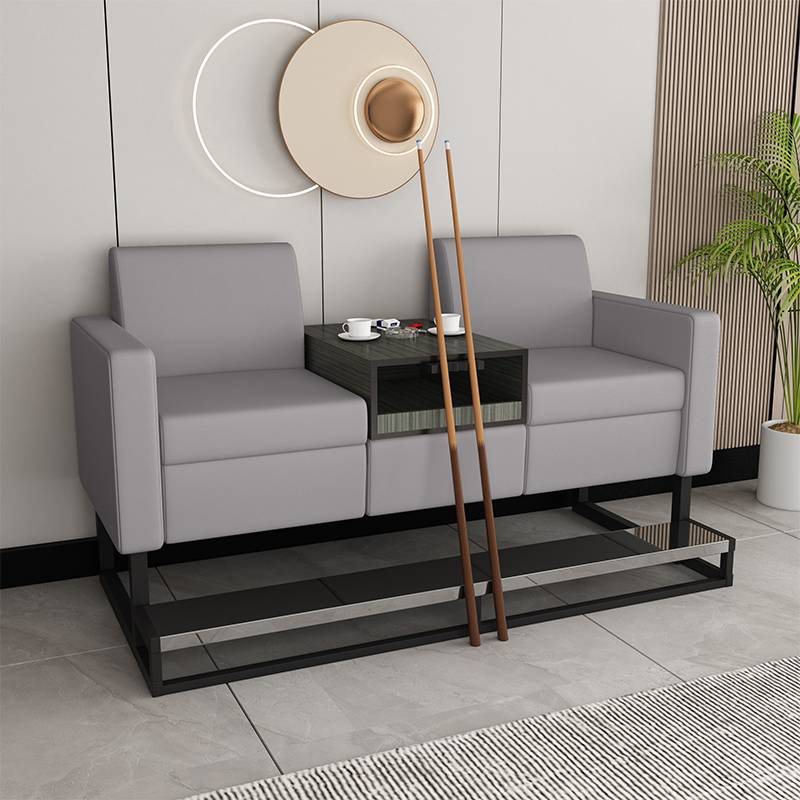 1S wooden cabinet coffee table double gray
