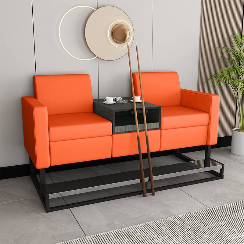 1S wooden cabinet coffee table double orange