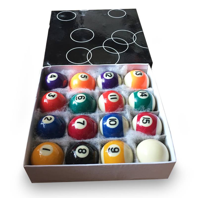 A set of children's table balls Children's desk dedicated 3.8cm billiards 16 color ball children mini Black 8 billiard supplies