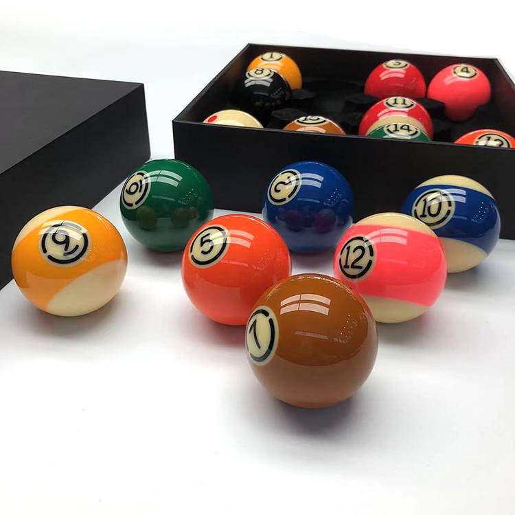 Black Eight Crystal Taiwan Balls American Sixteen Color Black 8 Nine Ball Standard Big Bill Billiards Taiwan Youying Resin TV Ball