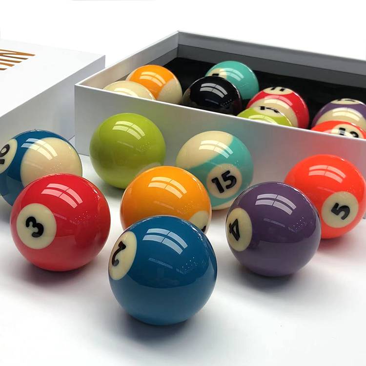 Black Eight Crystal Taiwan Balls American Sixteen Color Black 8 Nine Ball Standard Big Bill Billiards Taiwan Youying Resin TV Ball