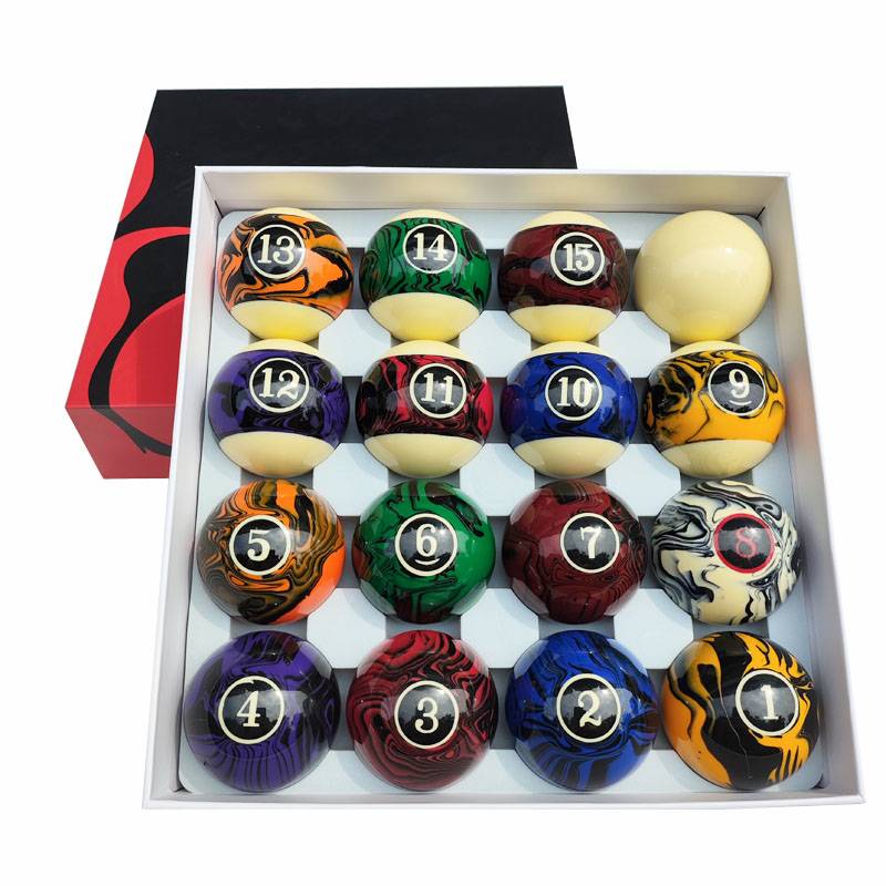 Taiwan's fantasy colorful ball fancy nine balls American black eight ball standard black 8 billiard crystal ball middle ball