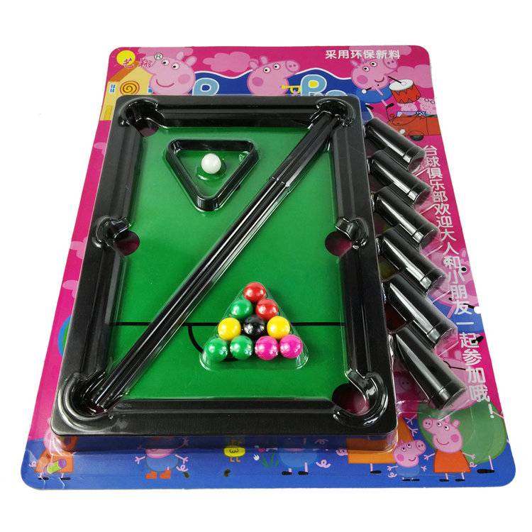 Children's simulation billiards, billiards, mini small ball tables, children's ball, toy parent -child gift, small pig ball table