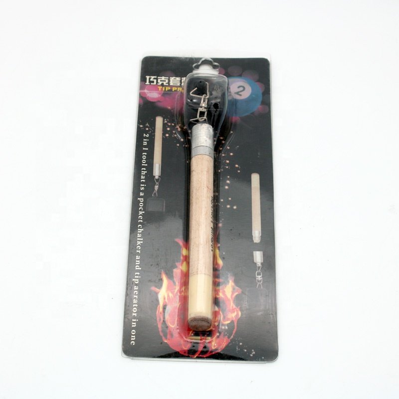 2 in 1 Pocket Chalk Holder Prep Stick Billiard Snooker Pool Cue Tip Pricker Tool billiard Cue Tip Repair Accessory