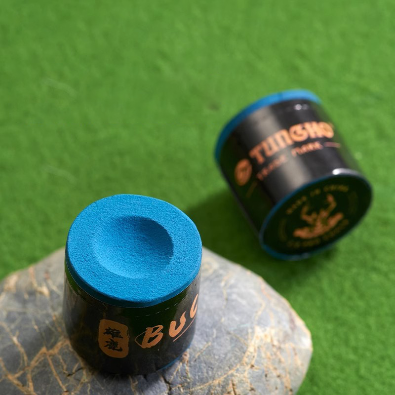 Wholesales 2 Pcs Pack Oily Dry Neutral Round Shape Pool Cue Tip Chalks Billiard & Snooker Cue Chalk for Smooth