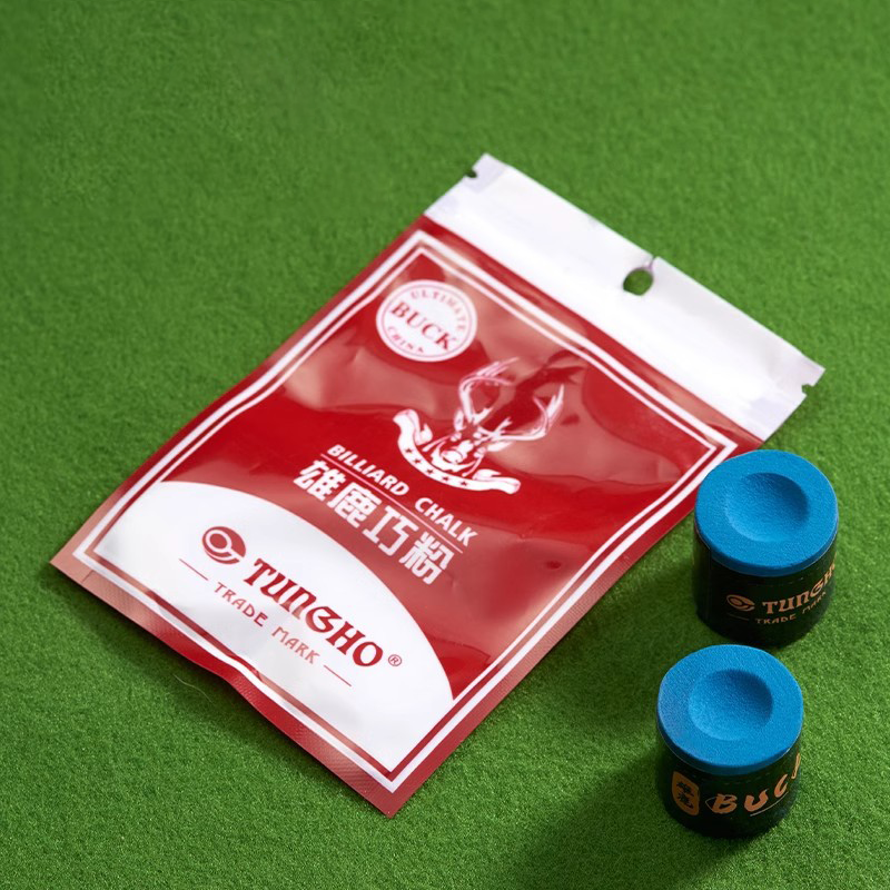Wholesales 2 Pcs Pack Oily Dry Neutral Round Shape Pool Cue Tip Chalks Billiard & Snooker Cue Chalk for Smooth
