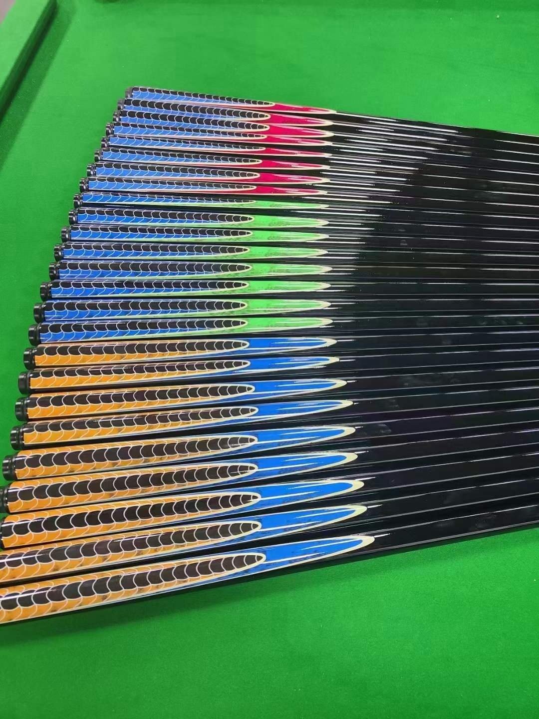 HCTQ 57"Slow Release Joint Carbon Fiber glass fiber Shaft Customization Carbon Fiber Pool cue stick