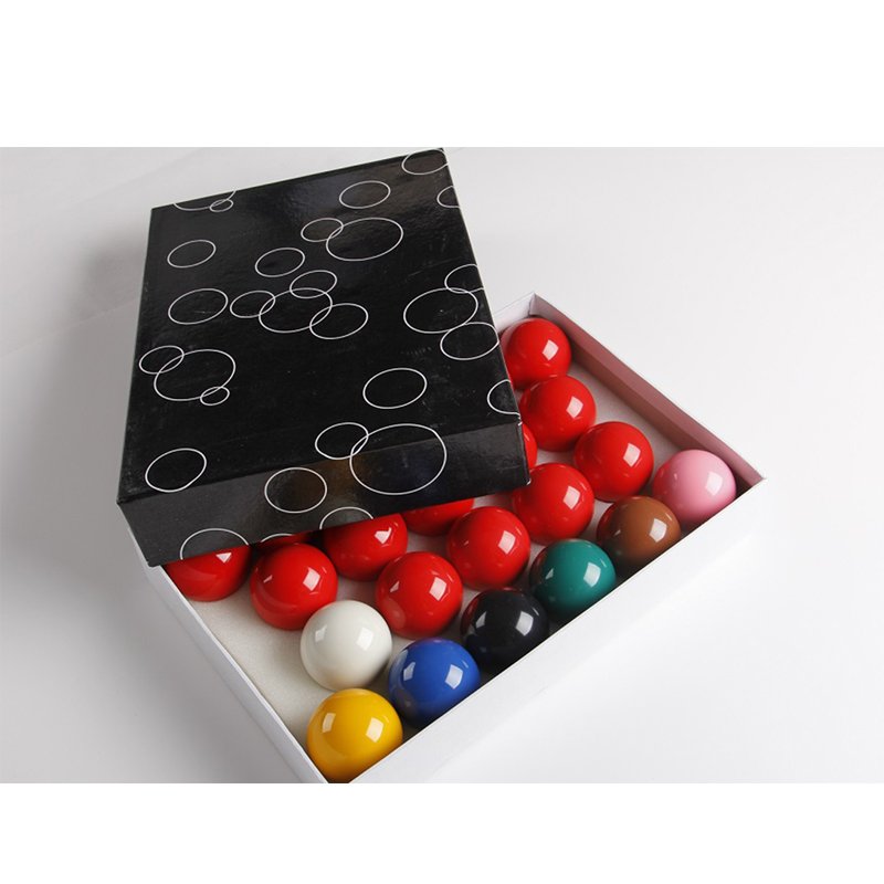 Wholesale Cheap 52.5mm black box British Snooker Ball set for sale