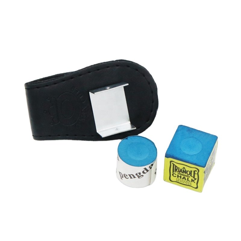 xikuno wholesale magnetic leather billiards billiard chalk holder snooker chalk holder