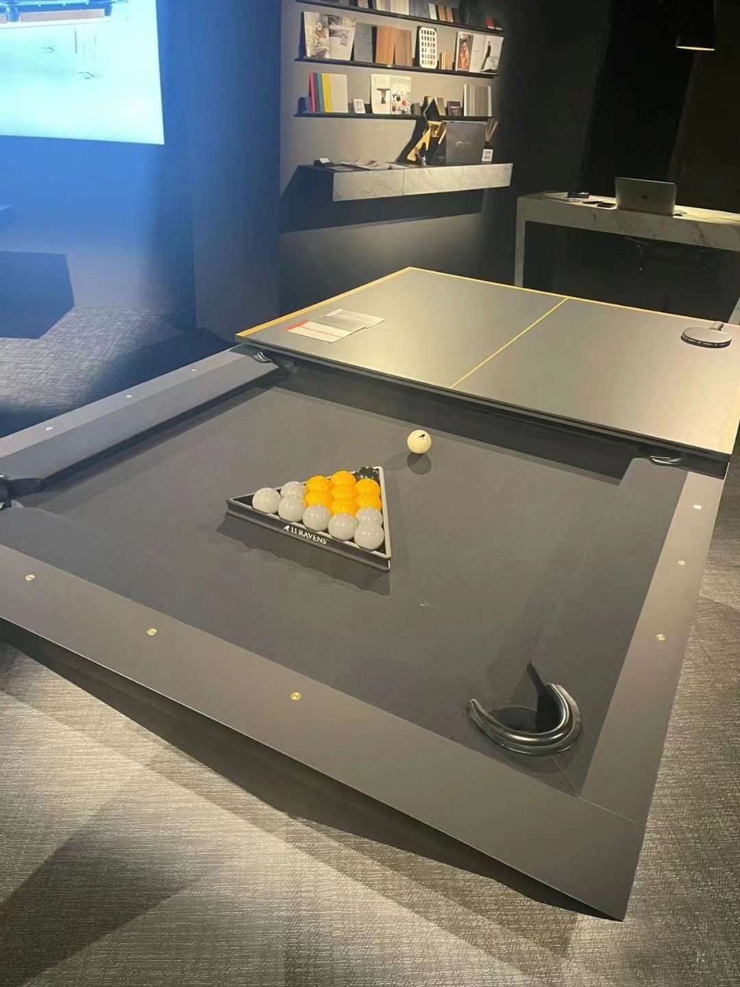 2024 factory manufacturers adults game 2 in 1 snooker billiards pool table with 7ft 8ft 9ft size and slate bed