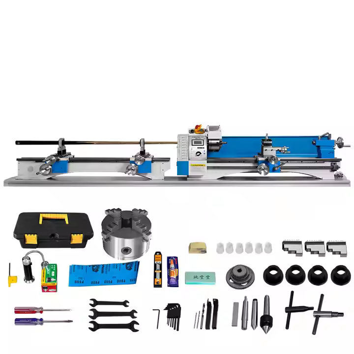 FS-750A Variable Speed Upgraded Billiard Cue Snooker & Pool Cue Repairing Lathe Machine with Shift Rail Factory Sale