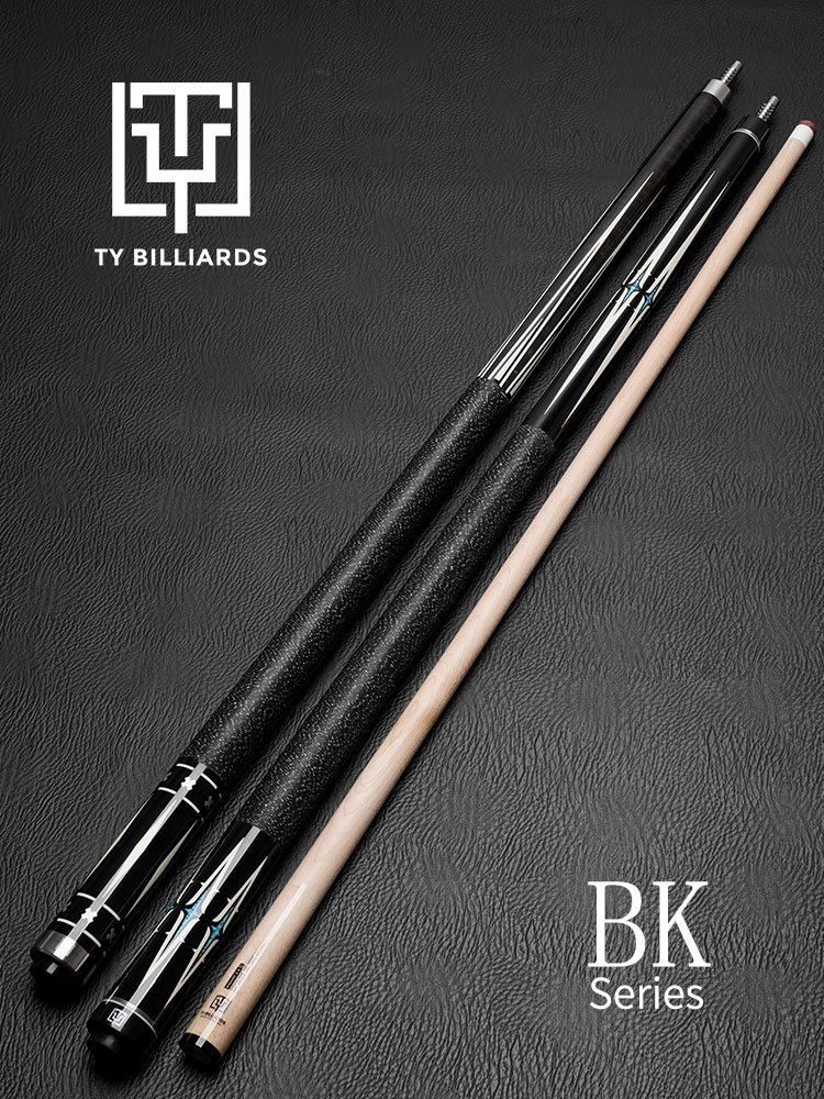 2023 New TY Billiards Professional Pool Cue BK Series Classic Series Taco Debiral Solid Maple Shaft Center Joint