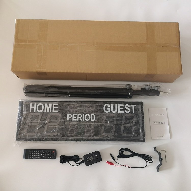 Jhering Portable Outdoor 4 Inch Led Cricket Football Time Countdown Electronic Sport Digital Scoreboard