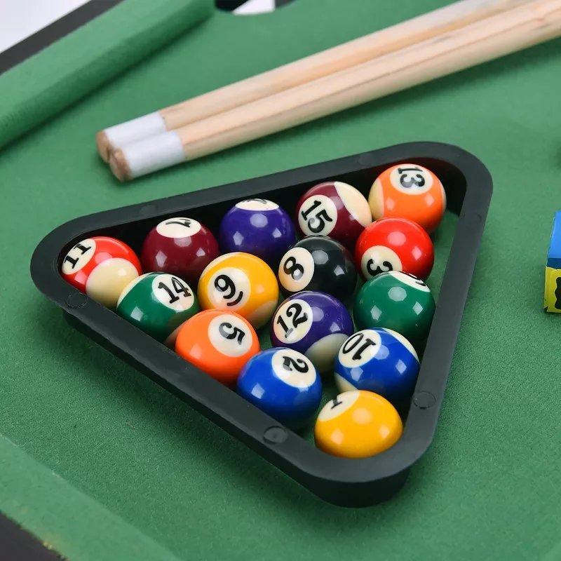 ActEarlier mini 20 Inch wooden snooker table toy outdoor game cheap pool table billiards