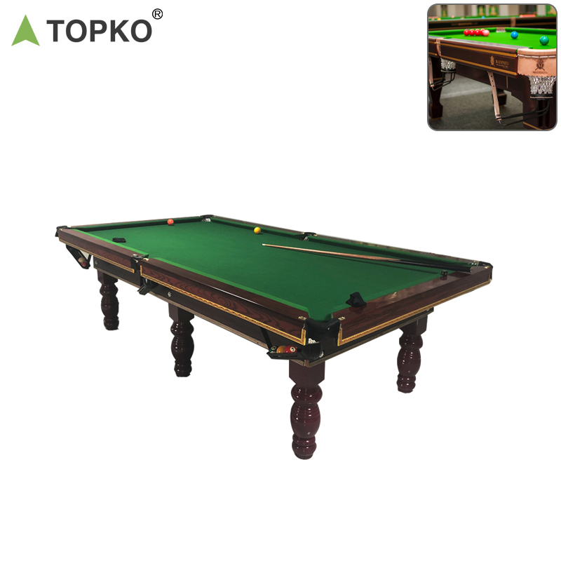 TOPKO High Quality Household Billiards Table 7ft 8ft 9ft Blue Green Table Cloth Snooker & Billiard Tables