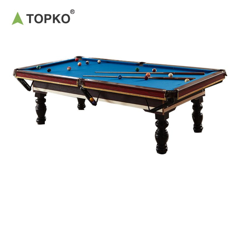 TOPKO High Quality Household Billiards Table 7ft 8ft 9ft Blue Green Table Cloth Snooker & Billiard Tables