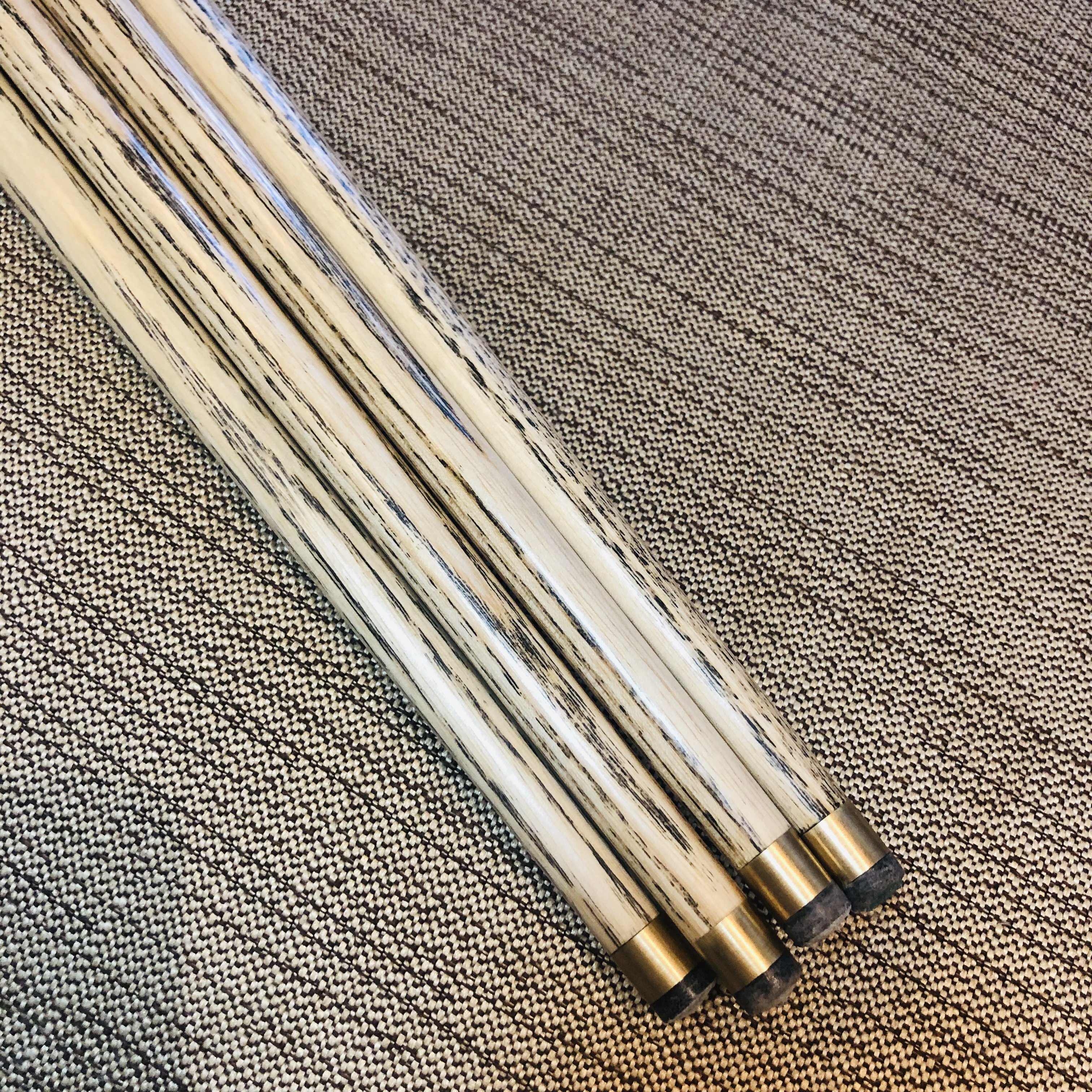 inlay ash wood cheap snooker cue with mini extension