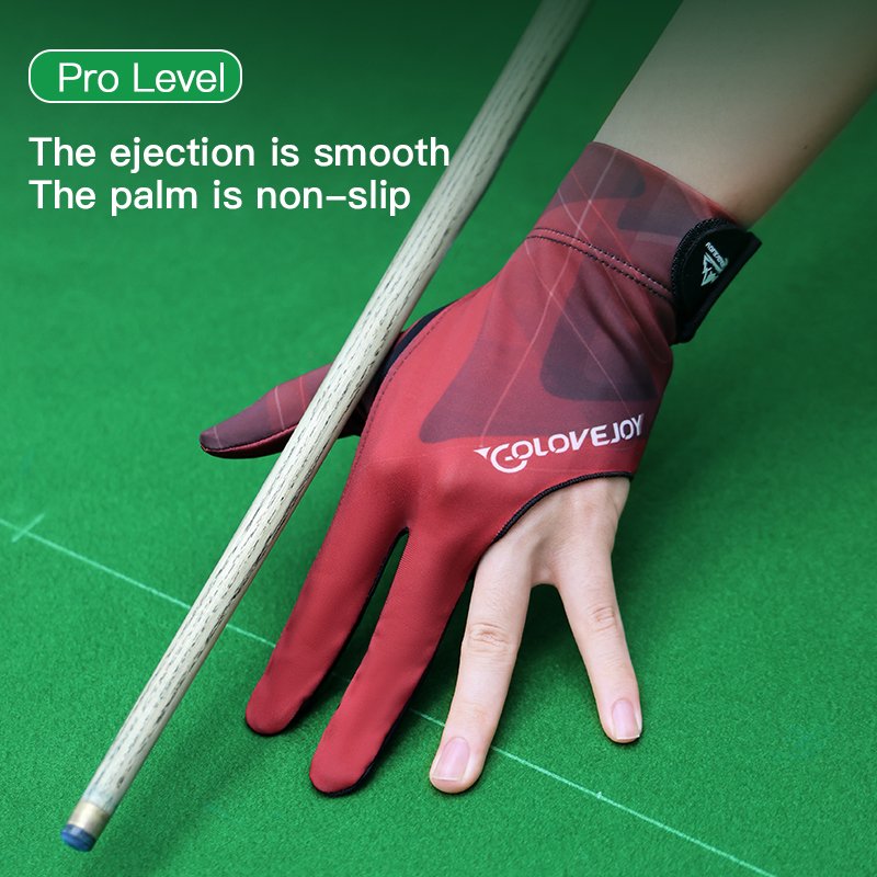 Wholesale Custom Logo Billiards Gloves Non-slip 3 Fingers Pool Table Gloves Breathable Comfortable Unisex Snooker Cue Gloves