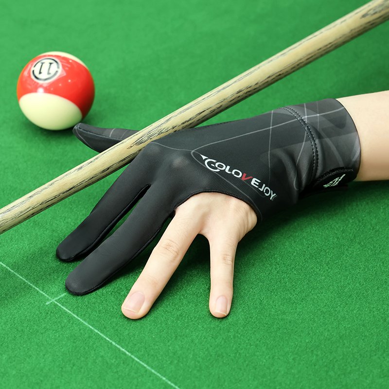 Wholesale Custom Logo Billiards Gloves Non-slip 3 Fingers Pool Table Gloves Breathable Comfortable Unisex Snooker Cue Gloves