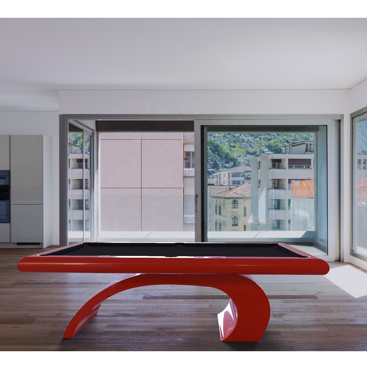 Modern italian villa modern snooker & billiard hot-selling special leg billiard pool table