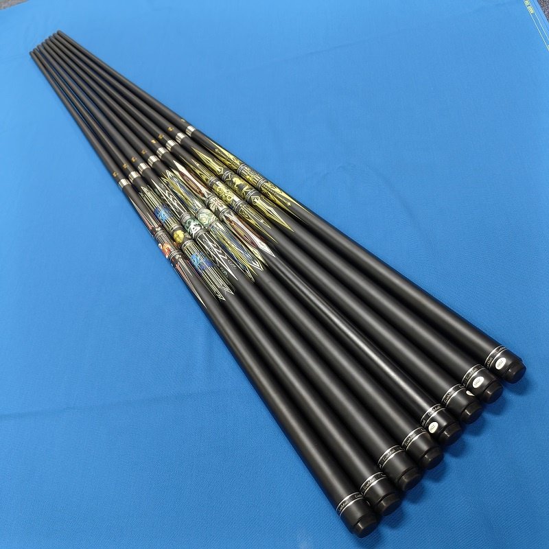 Fashion Design Hot Selling 1/2 Billiard Carbon Fiber Pool Cue Uni loc joint Sticks 13mm Tips 57Inch Length for Sale