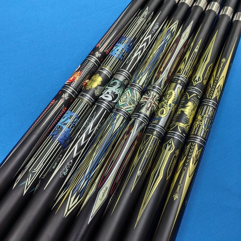 Fashion Design Hot Selling 1/2 Billiard Carbon Fiber Pool Cue Uni loc joint Sticks 13mm Tips 57Inch Length for Sale