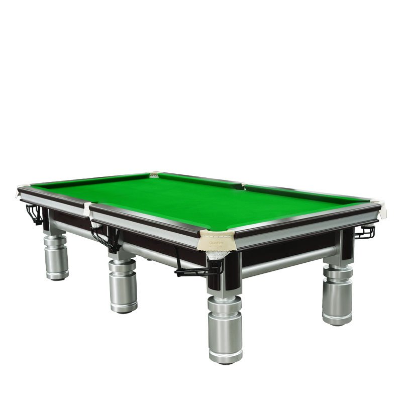 Customized size of 8-foot-9-foot indoor Chinese billiards table with round legs, suitable for billiards sports