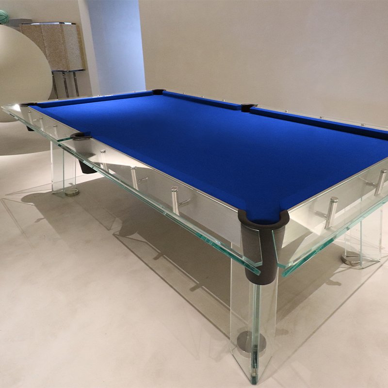 7ft Black Deluxe Pool Table Tempered Clear Glass Custom Entertainment Furniture Pool Room Sports Snooker Pool Table