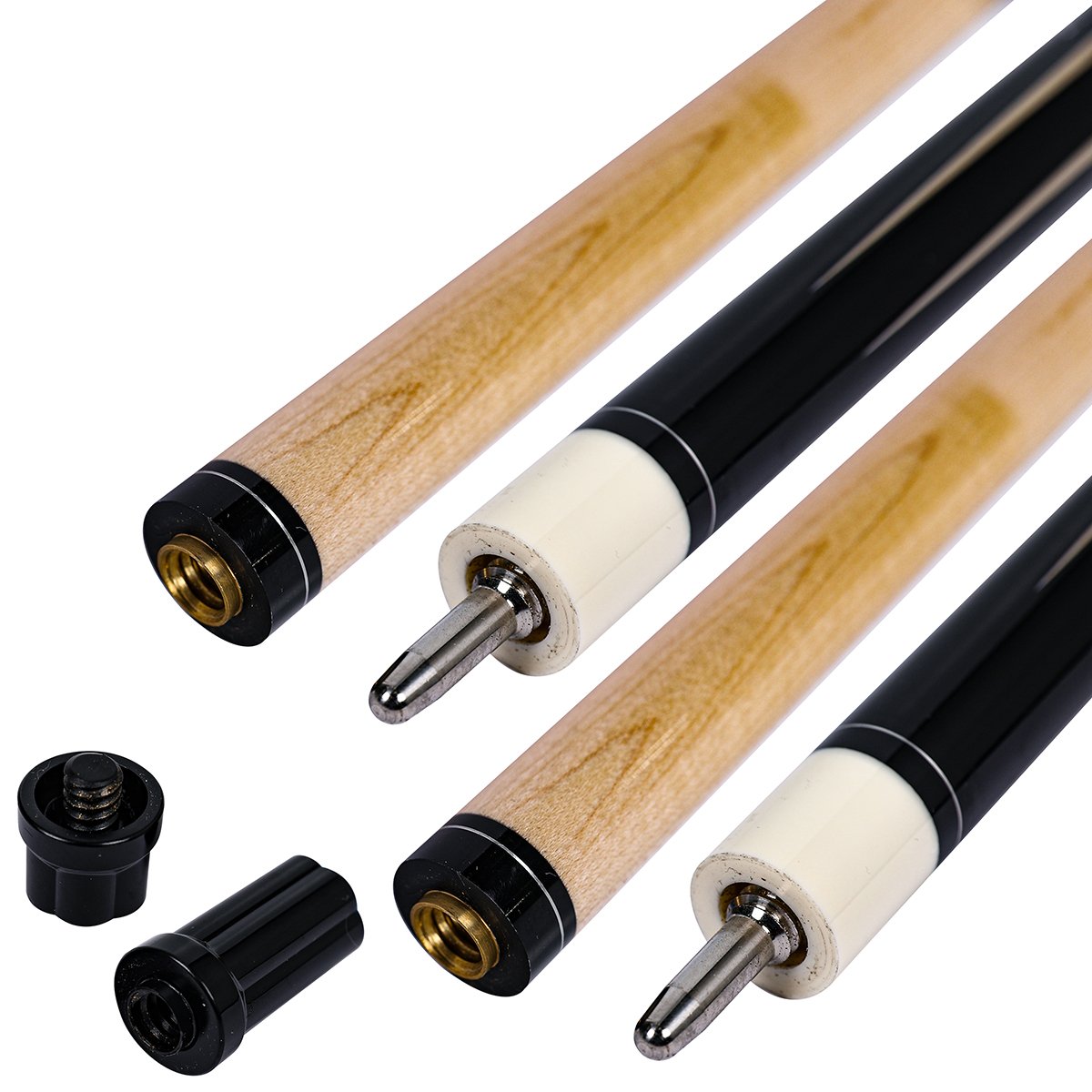 Factory Direct 58 inch Hardwood Canadian Maple Wood 12.5mm 13mm Tip Professional Billiard Pool Cue Stick