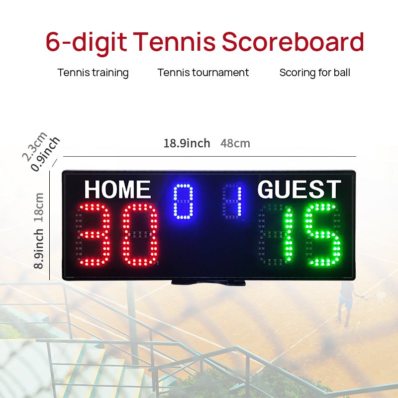 LED Digital Multi-sports Use Electronic Digital Scoreboard for Tennis Basketball Cricket Football Score Scoring Board with Wrist