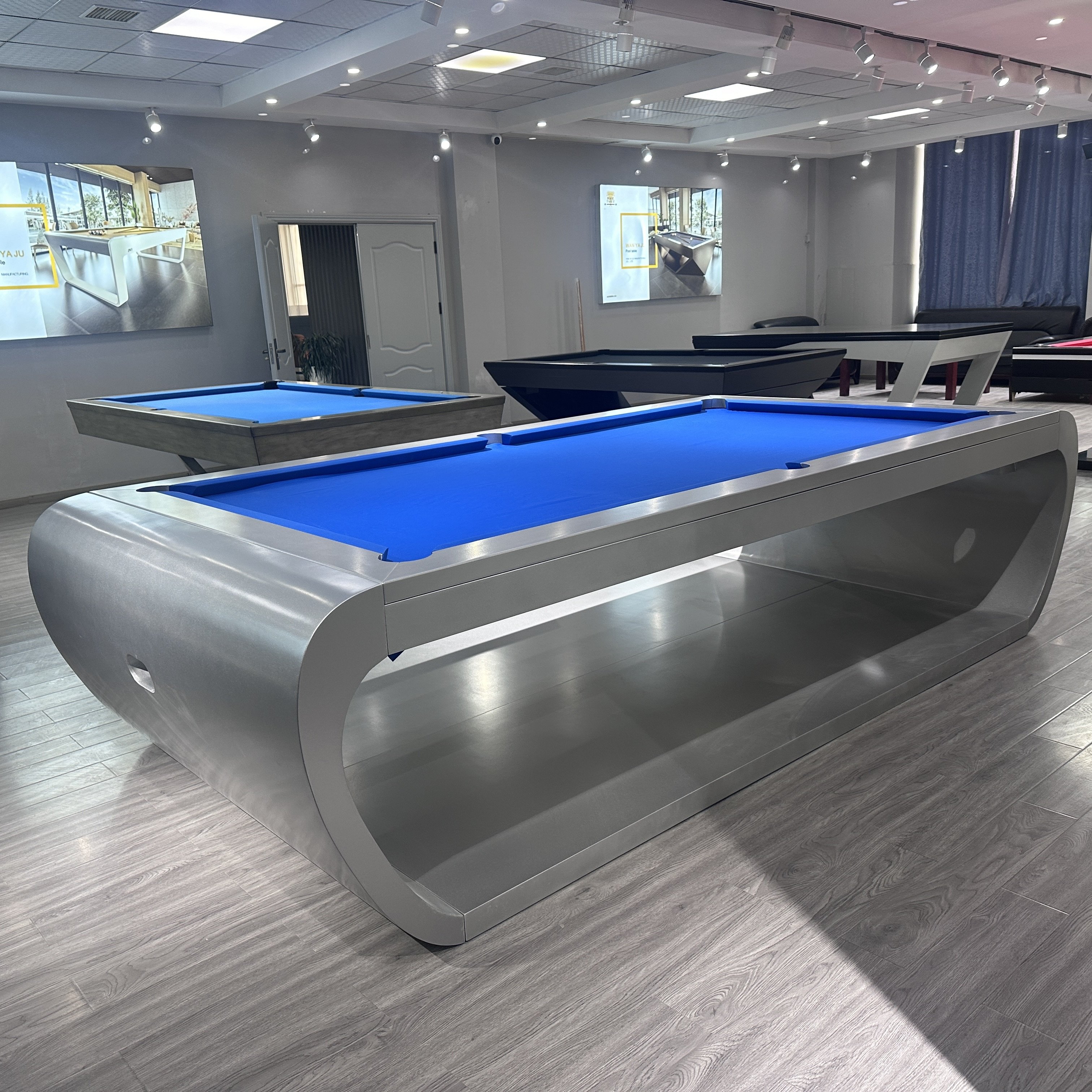 Professional China Manufacturer Modern Style Luxury Solid Wood 8ft&9ft K66 Rubber Pool Table Indoor Billiard Table Customized
