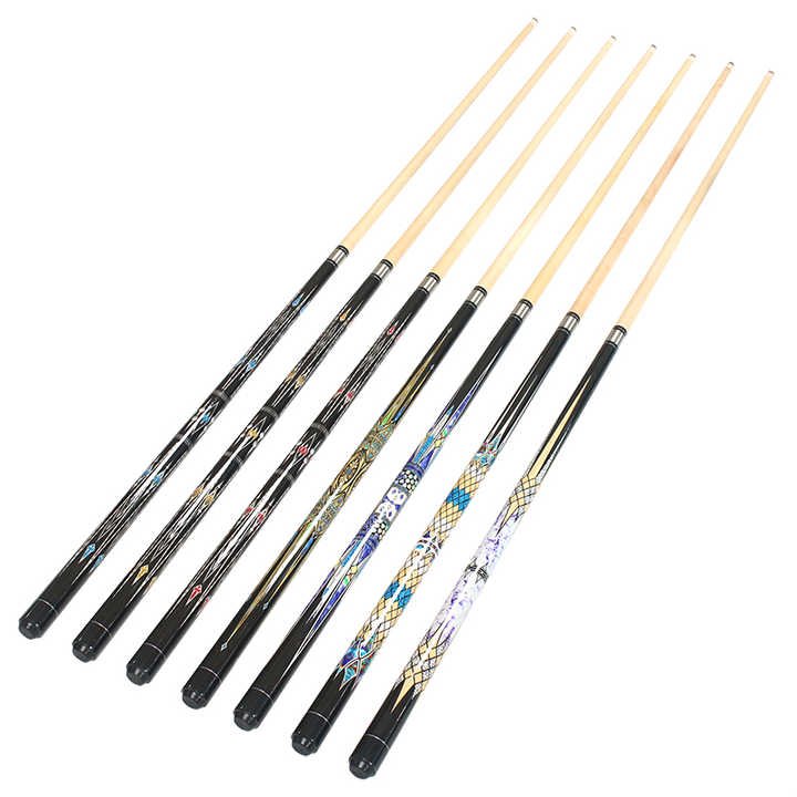 Hot Sell Mix Models 58inches Billiard Maple Pool Cue with 13mm Tip For Sale